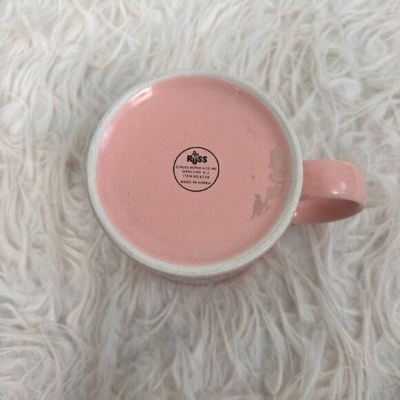Russ Berries Pink Beautiful Flamingoes Wading In The Water Retro 80s Coffee Mug - Picture 4 of 7